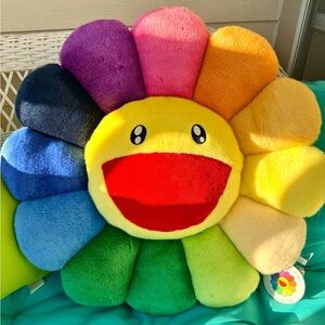 Brand New Takashi Murakami Flower Cushion 60cm Pillow - Mint Condition. Rare.